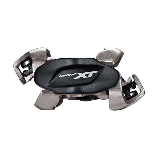 xt pedalen Shimano XT M8100 Deore Clipless SPD Pedals with Cleats, Black / Silver