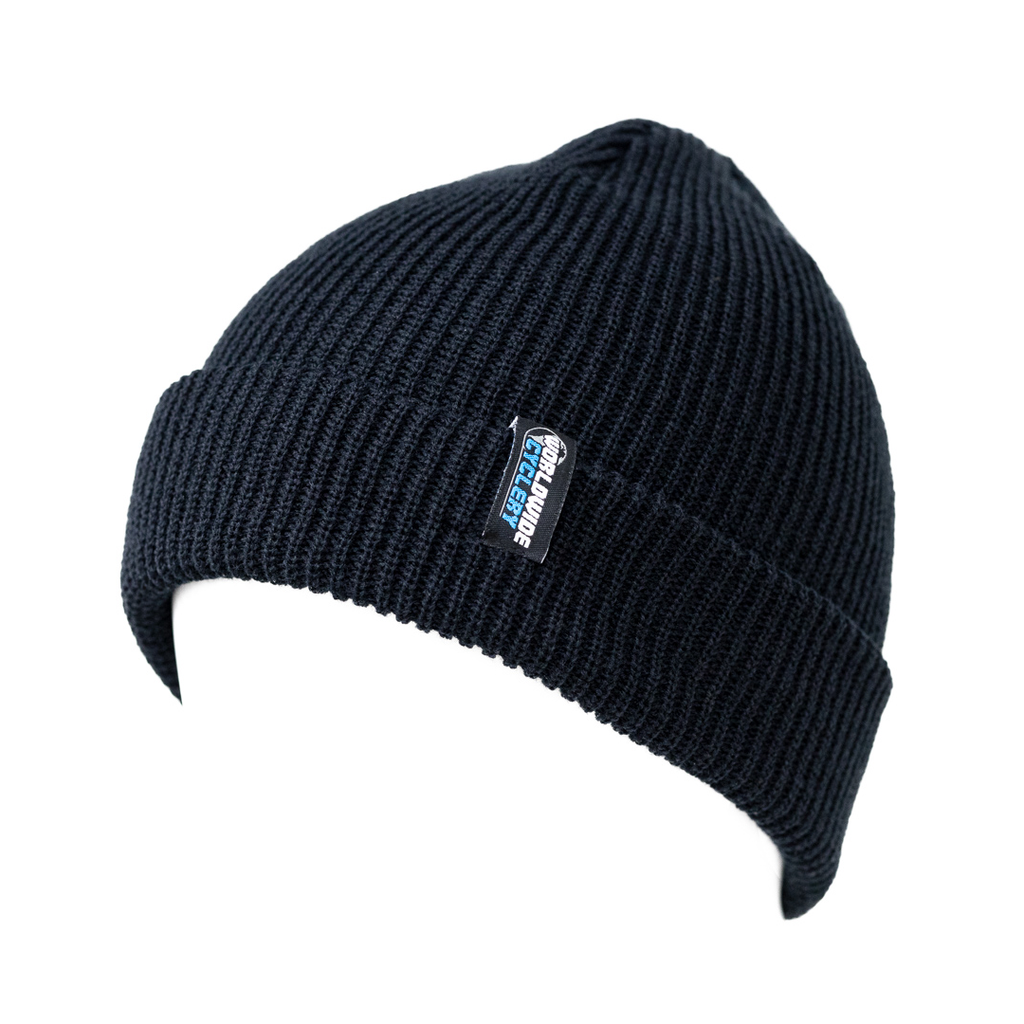 Worldwide Cyclery Logo Beanie - Black - Caps and Beanies - Label Beanie