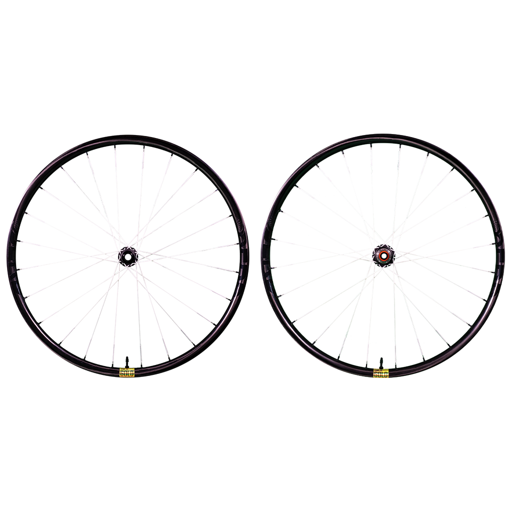 Berd Hawk30 GOLD Carbon White Spokes Wheelset - ESL Hubs 29