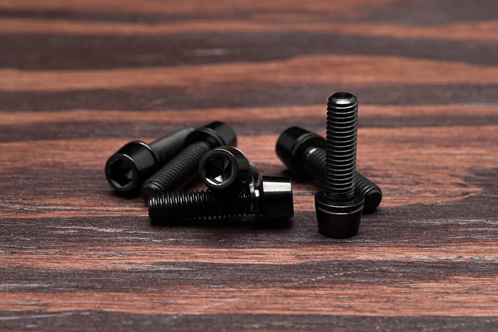 Trail One Components Titanium Stem Bolts Upgrade Kit - Black MPN: 0016-Black Stem Small Part Titanium Stem Bolt Upgrade Kit