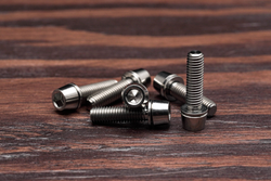 Trail One Components Titanium Stem Bolts Upgrade Kit - Raw - Stem Small Part - Titanium Stem Bolt Upgrade Kit