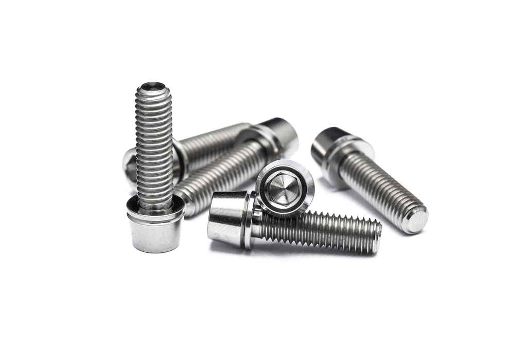 Trail One Components Titanium Stem Bolts Upgrade Kit - Raw MPN: 0016-Raw Stem Small Part Titanium Stem Bolt Upgrade Kit