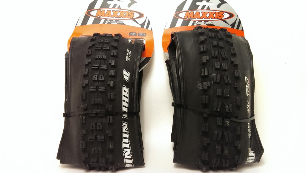 Maxxis Minion DHF 29x2.5 EXO TR WT and DHR II 29x2.3 TR Tires Pair 29er Black Tire - Tires - Minion DHF Tire