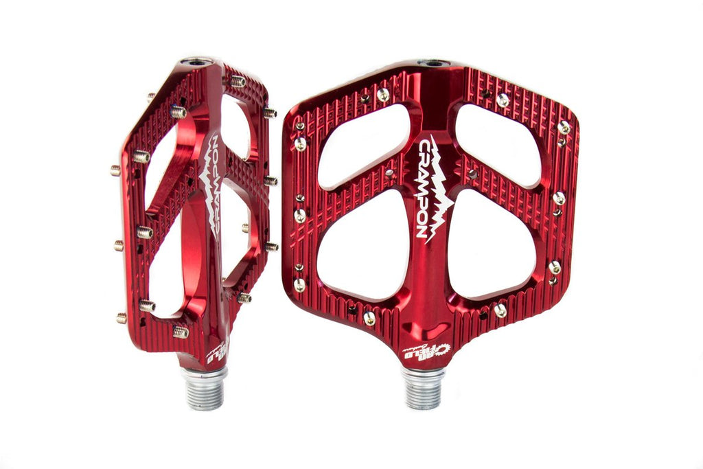 red mountain bike pedals Canfield Bikes Crampon Mountain Pedals Red