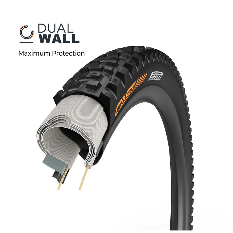 Cast MTB by Pirelli Antagonist Tire, DualWall, 29x2.4, Tubeless, Evo DH, - Tires - Antagonist DualWall
