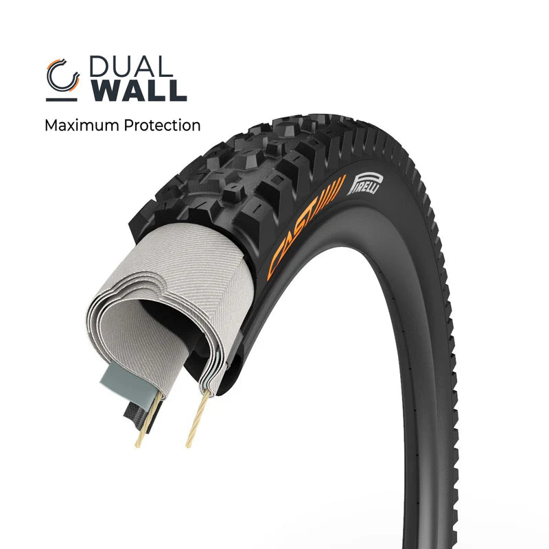 Cast MTB by Pirelli Protagonist Tire, DualWall, 29x2.4, Tubeless,Evo DH - Tires - Protagonist DualWall