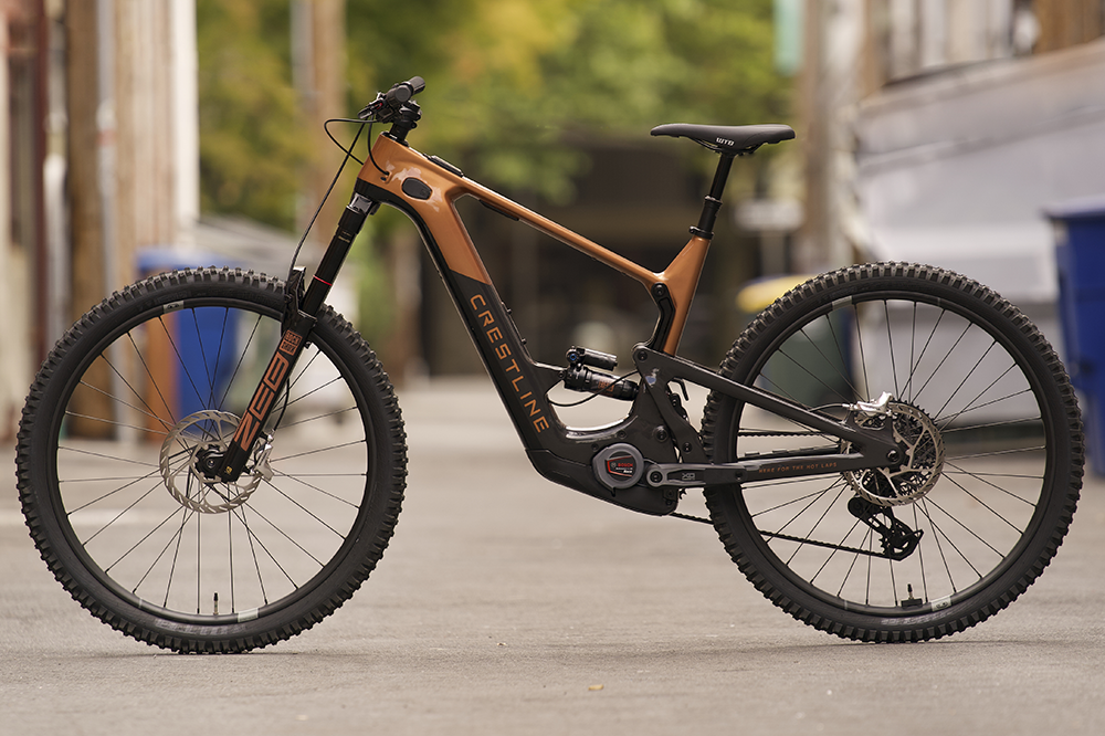 Crestline RS 75/50 E-Bike, Sram XO T-Type Build, Bosch CX-R Motor, Black/Copper, 29" / 27.5" MX - E-Mountain Bike - RS75/50