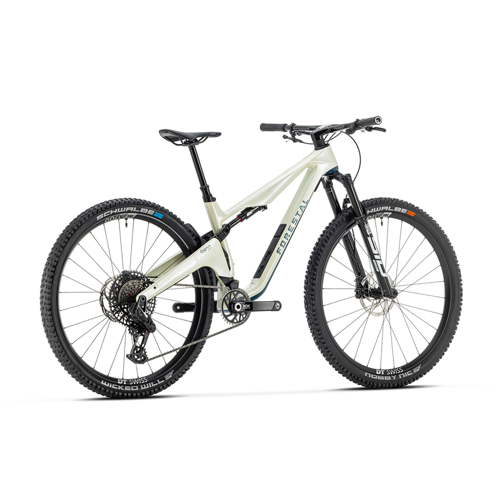 Forestal Cygnus Complete Bike w/ Diode Build, Pearl White / Blue Mountain Bike Cygnus