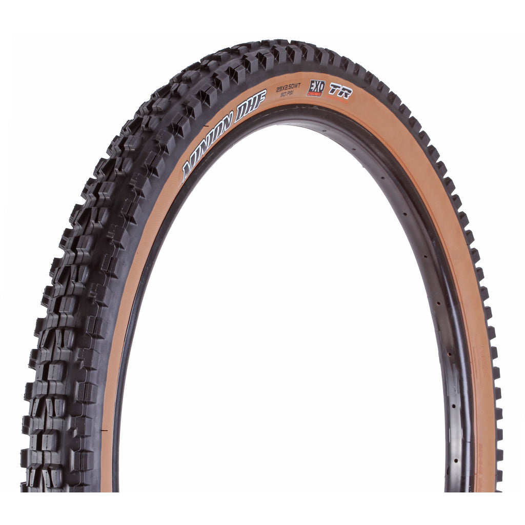 Maxxis Minion DHF Tire - 29 x 2.5, Tubeless, Folding, Black/Dark Tan, Dual, EXO, Wide Trail MPN: TB00220100 Tires Minion DHF Tire