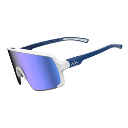 Dirdy Bird Peak Sunglasses Freeze, White/Navy, Blue mirror Lens MPN: 034-00003 Sunglasses Peak