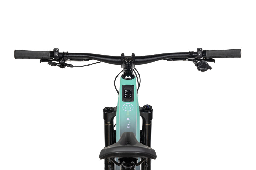 Forbidden Druid CorE 3 Complete E-Bike, Sram Eagle 90 w/ Rockshox Suspension, Electric Teal E-Mountain Bike Druid CorE