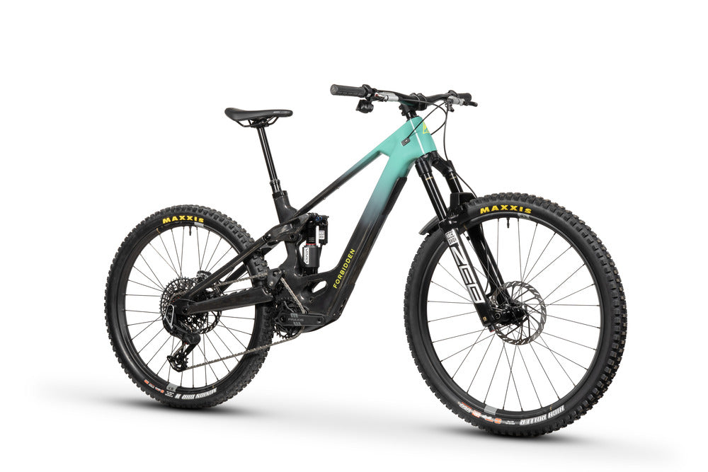cube rockshox e bike Forbidden Druid CorE 1 Complete E-Bike, Sram X0 T-Type w/ Rockshox Suspension, Electric Teal
