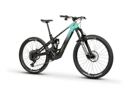 Forbidden Druid CorE 1 Complete E-Bike, Sram X0 T-Type w/ Rockshox Suspension, Electric Teal E-Mountain Bike Druid CorE