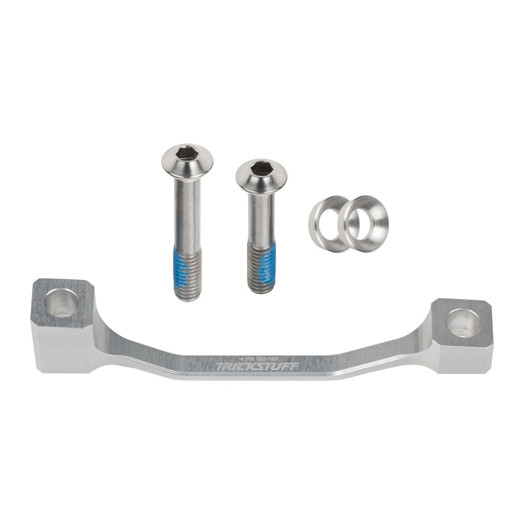 Trickstuff Post Mount Disc Adapter 20mm Silver, Ti Bolts MPN: BLAAPSMKL0000S Disc Brake Adaptor Post Mount Disc Brake Adaptor