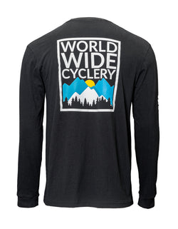 Worldwide Cyclery Longsleeve T-Shirt Black, L - T-Shirt - WC Longsleeve