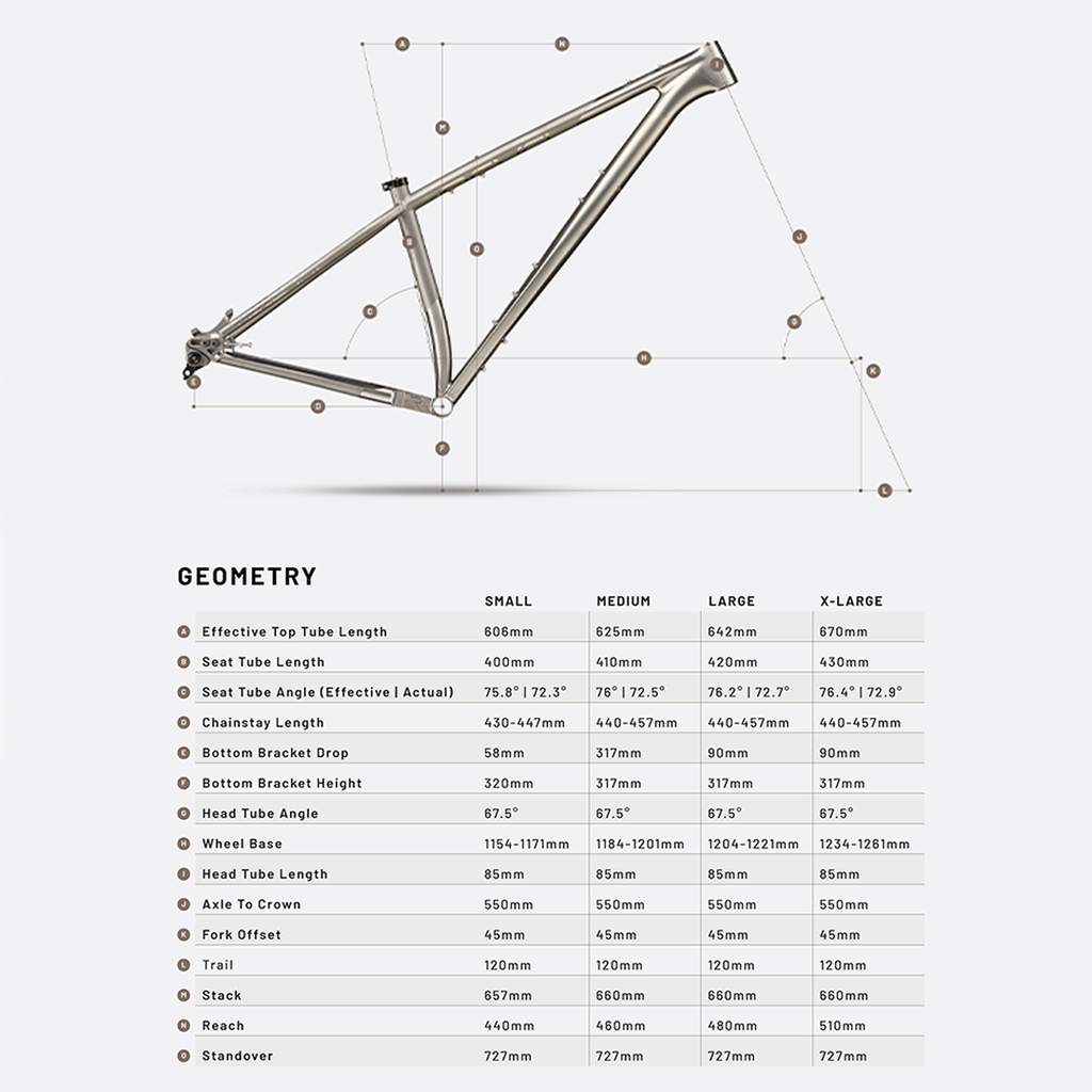 Revel El Jefe Grande 32" Frame Only, Raw - Mountain Frame - El Jefe Grande