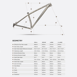 Revel El Jefe Grande 32" Frame Only, Raw - Mountain Frame - El Jefe Grande