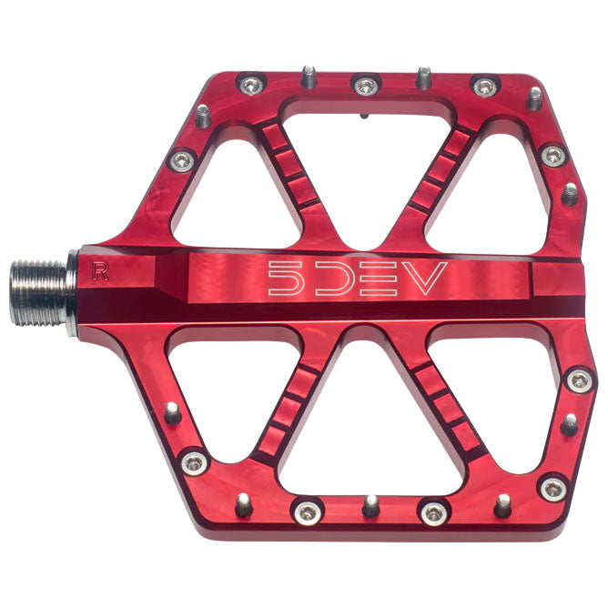 5Dev Jumpline Flat Pedals - Red