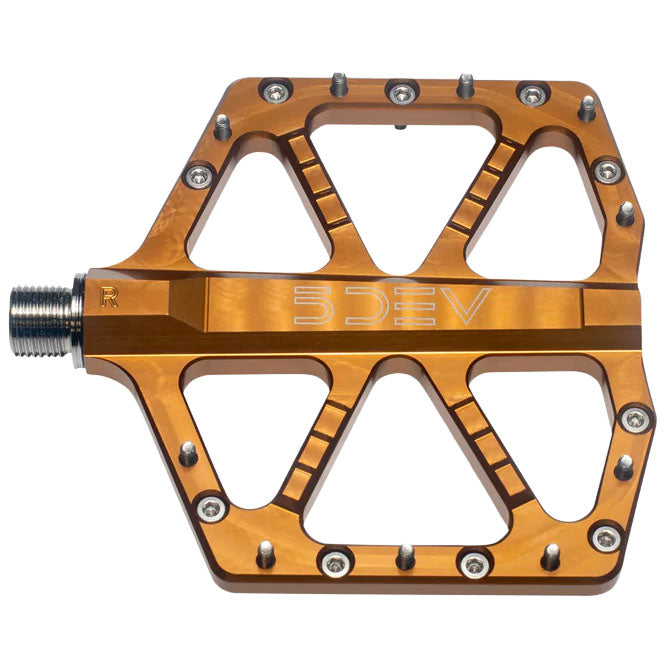 5Dev Jumpline Flat Pedals - Kash Bronze MPN: P03-13 UPC: 850076919801 Pedals Jumpline Pedals