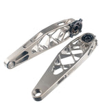 Titanium Cranks, 165mm, No Spindle, Raw MPN: TR165-51 UPC: 850076919139 Cranks & Bottom Brackets TR165-51