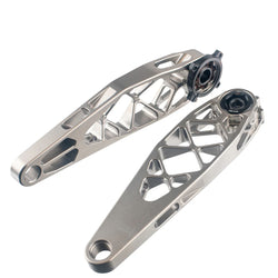 Titanium Cranks, 167.5mm, No Spindle, Raw  NLS MPN: TR167-51 UPC: 850076919375 Cranks & Bottom Brackets TR167-51