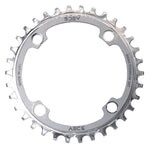 104 BCD Titanium Chainrings, 34T, Raw/Silver MPN: CRT-34T-104BCD-T51 UPC: 850042201862 Chainrings & Guards CRT-34T-104BCD-T51