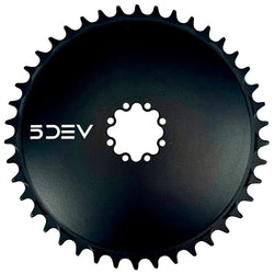 Aluminum Aero Chainring, 8-Bolt Sram, 52T, Black  NLS MPN: CRD-T8-52-01 UPC: 850058721743 Chainrings & Guards CRD-T8-52-01