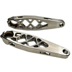 Titanium Shimano eCranks, EP8, 157.5mm, Raw/Silver MPN: TESEP8-R1575-T51 UPC: 850049514811 Cranks & Bottom Brackets TESEP8-R1575-T51