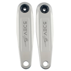 DH/Freeride Cranks, 155mm, No Spindle, Clear/Silver MPN: RFR155-02 UPC: 850076919108 Cranks & Bottom Brackets RFR155-02