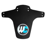 Worldwide Cyclery Custom MTB Fork Fender - Black with Globe MPN: WC-FENDER Clip-On Fender Worldwide Cyclery Fender