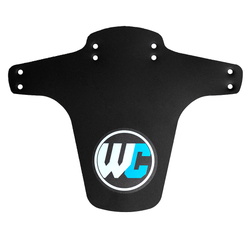 Worldwide Cyclery Custom MTB Fork Fender - Black with Globe MPN: WC-FENDER Clip-On Fender Worldwide Cyclery Fender