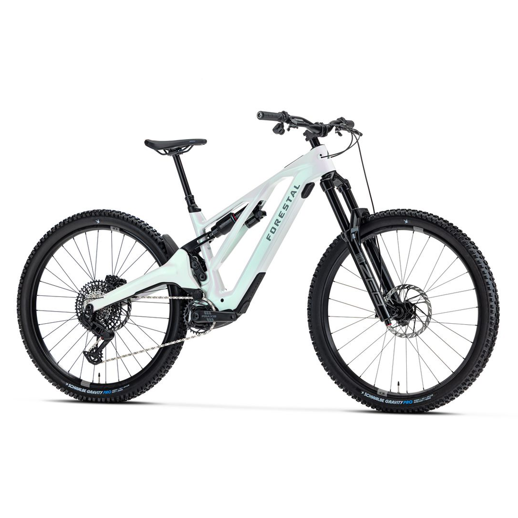 Forestal e-Siryon v2 Complete E-Bike w/ Halo Build, Avinox M2S, 800Wh, Pearl White - E-Mountain Bike - e-Siryon v2