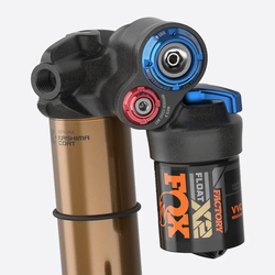 FOX FLOAT X2 Factory Rear Shock - Trunnion Metric, 185 x 50 mm, 2-Position Lever, Kashima Coat - Rear Shock - FLOAT X2 Factory Rear Shock