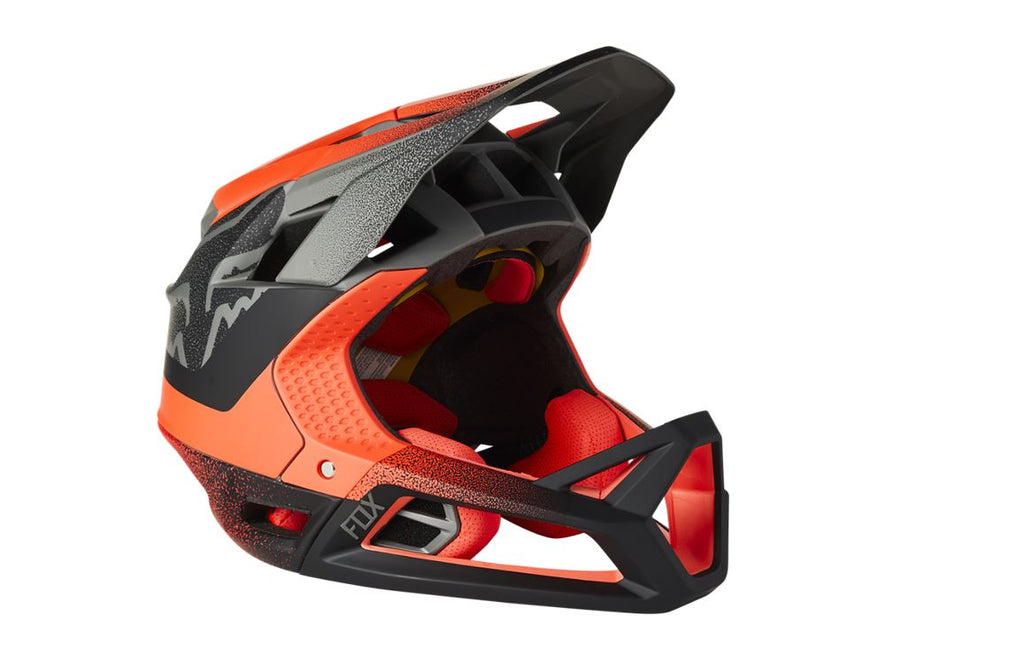 fox helme mtb full face Fox Racing Proframe Full-Face Helmet - White/Red/Black, Large Helmets