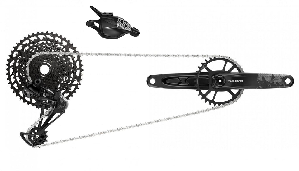 SRAM NX Eagle DUB Boost 165mm 32t Set w/ Cassette, Shifter, Derailleur, Chain MPN: BU-FW6124-CH1074-RD6137-LD6151-CK2941 Kit-In-A-Box Mtn Group NX Eagle Groupset