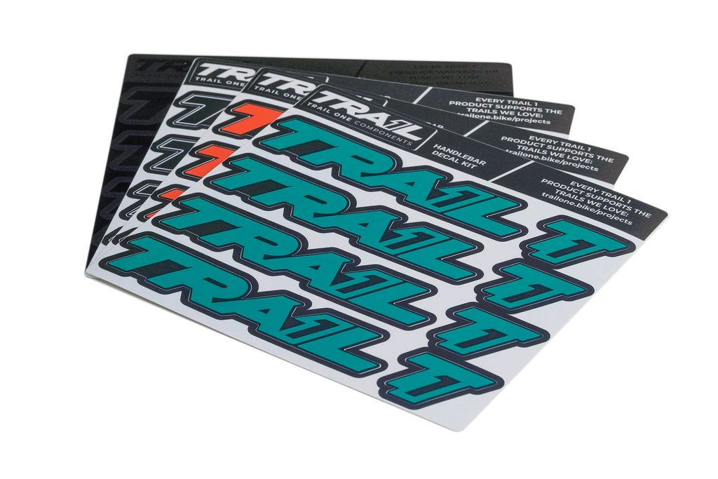 Trail One Components Crockett Handlebar Decal Kit - Turquoise MPN: 0018-4 Sticker/Decal Crockett Handlebar Decal Kit