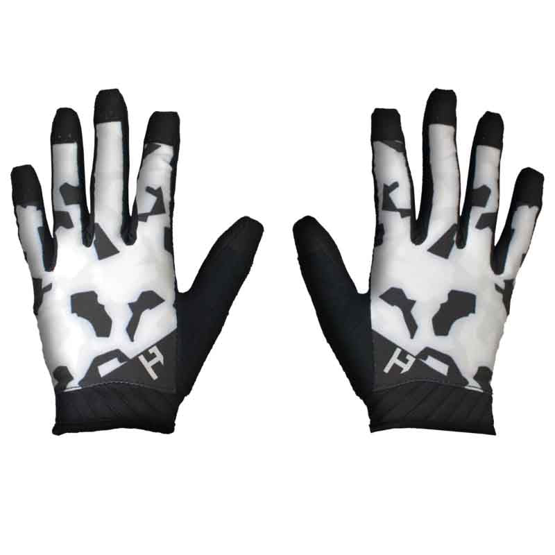 Handup Pro Performance - White Camo, Full Finger, Medium - Gloves - Pro Performance Glove - White Camo