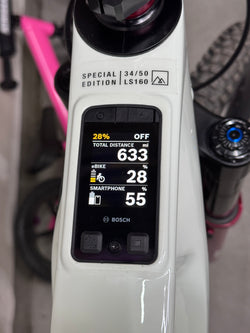 Crestline LS 160 Special Edition 2025 - Bosch Motor, 800WH Battery - White/Gray- RH-3 (Large, MX), Lightly Used Mountain Bike (USED) LS-160