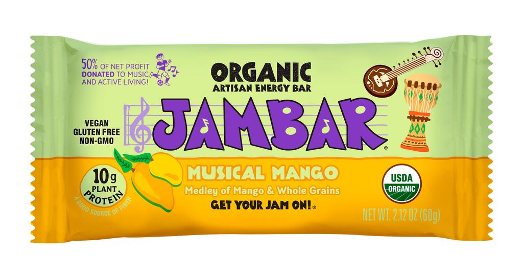 Jambar Musical Mango - 12 Bar Box - Bars - Energy Bar