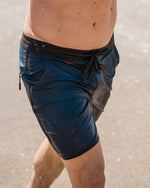KETL Mtn Alpine Dip-N-More 7" Boardshorts - Quick Dry, Rear Zipper Pocket Men's Swim Trunks Made For Travel Navy Men's