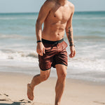 KETL Mtn Alpine Dip-N-More 7" Boardshorts - Quick Dry, Rear Zipper Pocket Men's Swim Trunks Made For Travel Maroon Men's Short/Bib Short Alpine Dip-N-More 7.5" Board Shorts