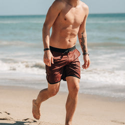 KETL Mtn Alpine Dip-N-More 7" Boardshorts - Quick Dry, Rear Zipper Pocket Men's Swim Trunks Made For Travel Maroon Men's Short/Bib Short Alpine Dip-N-More 7.5" Board Shorts