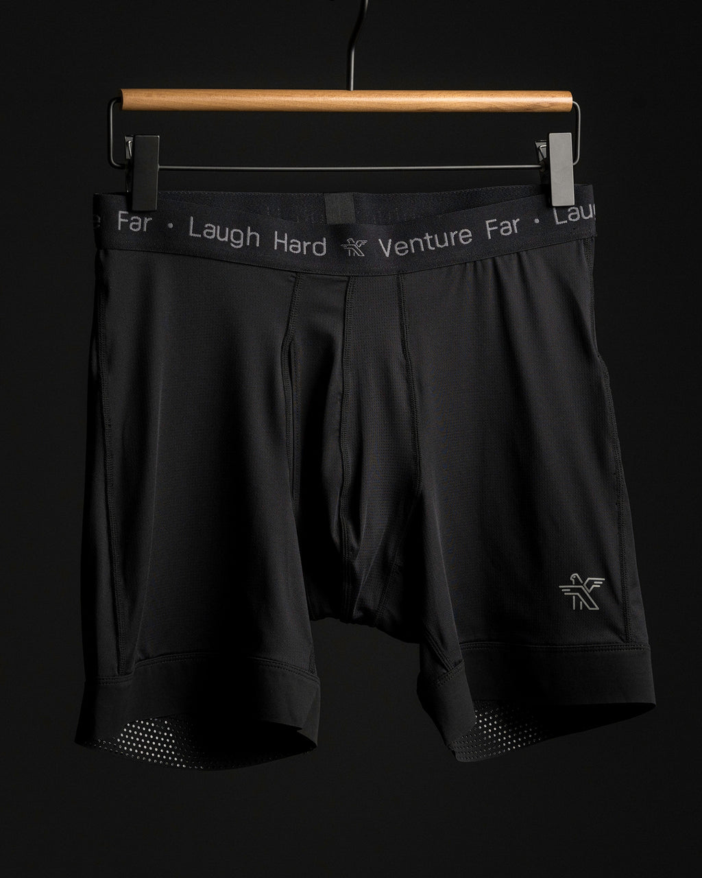 KETL Mtn Egg Cradle Boxer Briefs 5" - Men's Lightweight, Breathable Black - Bottom - Egg Cradle Boxer Briefs 5"