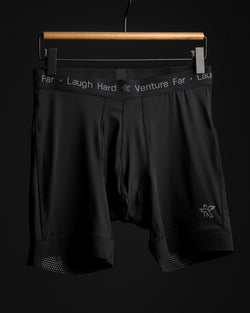 KETL Mtn Egg Cradle Boxer Briefs 5" - Men's Lightweight, Breathable Black - Bottom - Egg Cradle Boxer Briefs 5"