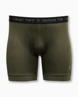 KETL Mtn Egg Cradle Boxer Briefs 5" - Men's Lightweight, Breathable Green - Bottom - Egg Cradle Boxer Briefs 5"