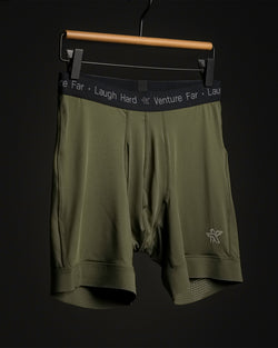 KETL Mtn Egg Cradle Boxer Briefs 5" - Men's Lightweight, Breathable Green