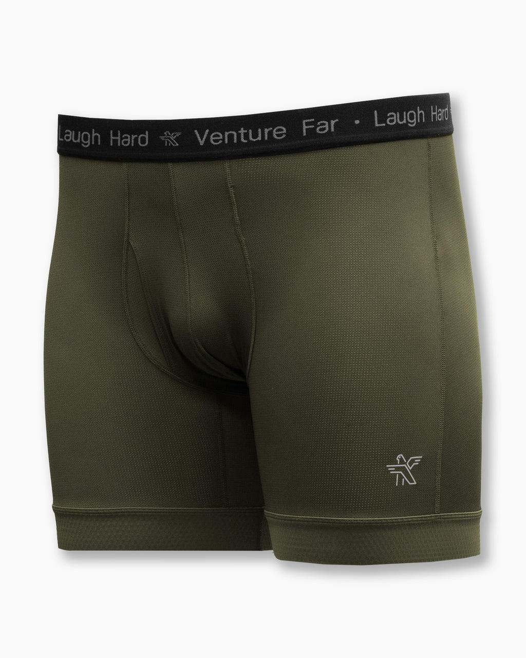 KETL Mtn Egg Cradle Boxer Briefs 5" - Men's Lightweight, Breathable Green Bottom Egg Cradle Boxer Briefs 5"