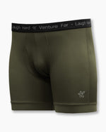 KETL Mtn Egg Cradle Boxer Briefs 5" - Men's Lightweight, Breathable Green Bottom Egg Cradle Boxer Briefs 5"