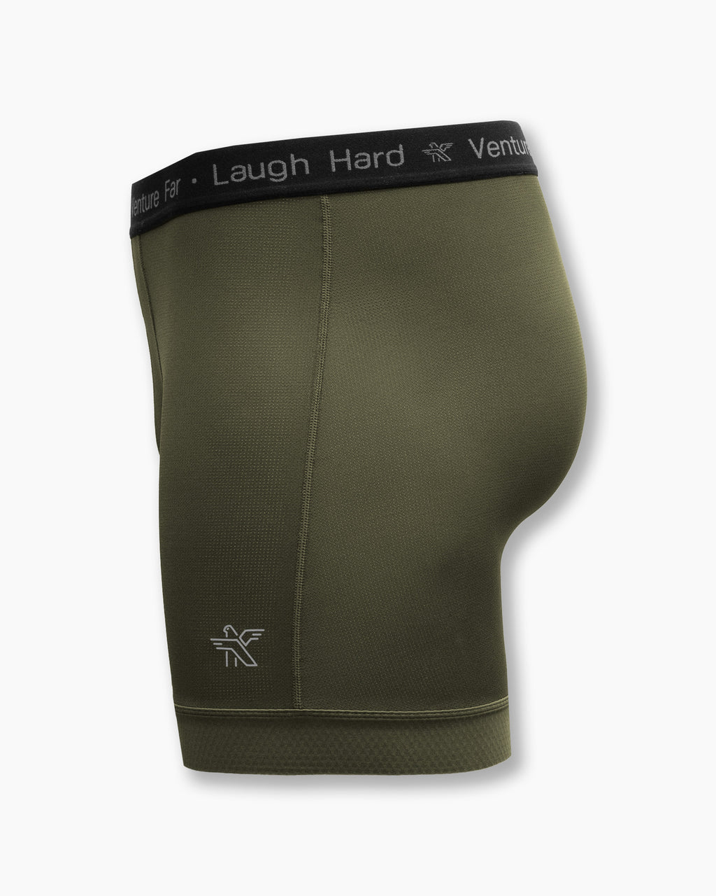 KETL Mtn Egg Cradle Boxer Briefs 5" - Men's Lightweight, Breathable Green Bottom Egg Cradle Boxer Briefs 5"