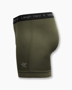 KETL Mtn Egg Cradle Boxer Briefs 5" - Men's Lightweight, Breathable Green Bottom Egg Cradle Boxer Briefs 5"